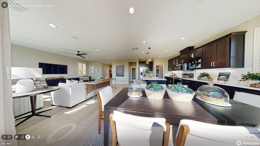 Real estate management system virtual tour interior view